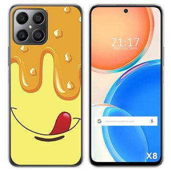 Capa Tumundosmartphone de silicone para Honor X8 design Ice Cream Vanilla Desenhos - 1