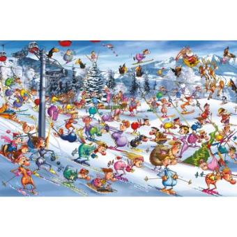 Christmas Skiing Jigsaw Puzzle 1000 Pieces Piatnik - 1