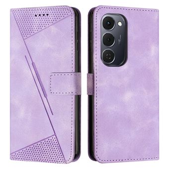 Capa FOXDOCK para Tecno Spark 40 Pro Plus 4G | Pele | Flip | 3 Compartimentos para Cartões | Roxo - 1