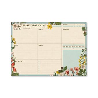 Agenda semanal A4 Erik Editores Botanical - 1