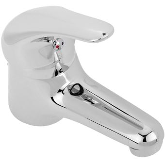 Torneira Monocomando com Cartucho Cerâmico PrimeMatik para Lavatório Cromado com Funções de Água Quente e Fria - 1