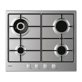 Placa a Gás Candy Idea CHW6BR4WX | 59.5 cm | 4 Zonas | Aço inoxidável - 1