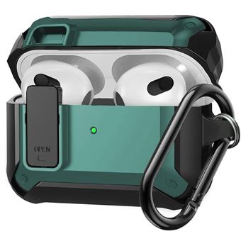 Capa Antiimpacto SafeLock para Apple AirPods pro 1ª Ger | Verde e preto - 1
