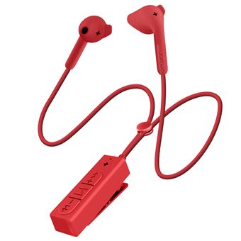 Auriculares Defunc com Microfone de Lapela | Autonomia 5h - Vermelho - 1