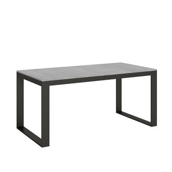 Mesa de Jantar Extensível Itamoby Tecno Evolution | 90x180/440 cm | Cimento quadro Antracite - 1
