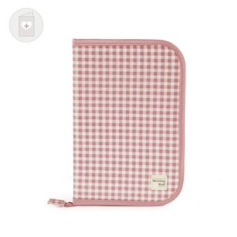 Bolsa para Fraldas Walking Mum Birth Book Cover I Love Vichy Pink(Iv) - 1