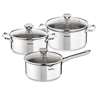 Conjunto de Panelas Tefal Duetto A705S6 | Aço inoxidável - 1