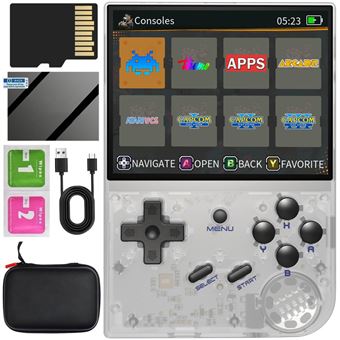 Consola de Jogos DUDAO RG35XX | 13000 jogos | 3,5 " | Linux System | WIFI | Bluetooth 4.2 | 128G | com bolsa portátil | Branco - 1