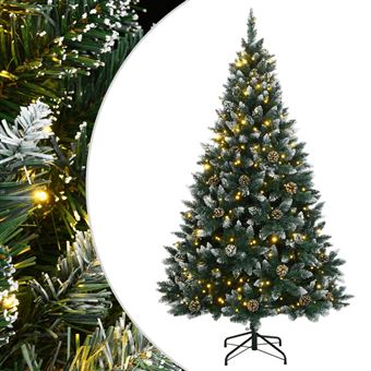 Árvore de Natal artificial vidaXL com 150 luzes LED | 150 cm - 1