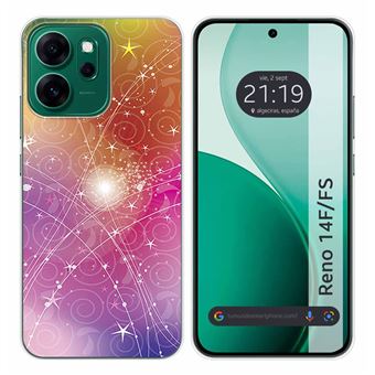 Capa Tumundosmartphone de silicone para Oppo Reno 14 FS / 14FS 5G | Desenhos de design abstrato - 1