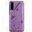 Capa Magunivers | PU + TPU gato e abelha com muleta e titular do cartão Roxo para Samsung Galaxy A50/A50s/A30s_2