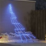 Árvore de Natal LED vidaXL com Estacas para o Solo | Azul 306 cm | Metal
