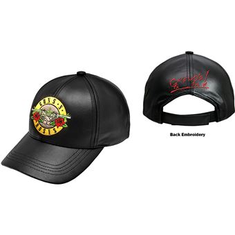 Baseball Cap Rock Off Guns N Roses - Bullet GnFnRs [LEATHER CAP] - Preto - 1