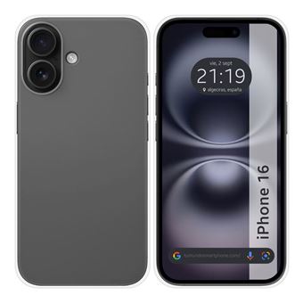 Capa de silicone TUMUNDOSMARTPHONE Transparente para iPhone 16 (6.1) - 1