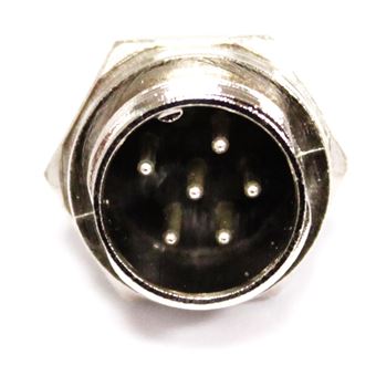 Conetor Micro BeMatik de 6 Pinos Gx16 Macho Aviação - 1