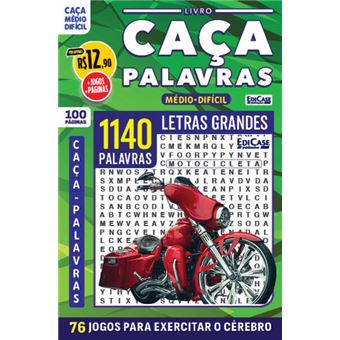 Livro Caça-Palavras Ed.110 - 100 Págs.- Médio/Difícil - 1