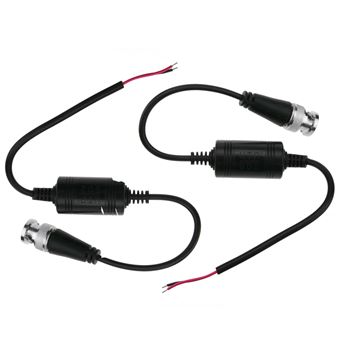 Transceptor de Vídeo Passivo BeMatik até 300m BNC Terminais 30cm 2 Unidades - 1