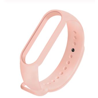 Bracelete de Silicone Skyhe Compatível com Mi Band 6 | Rosa Creme - 1
