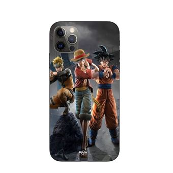 Capa Maniacase para Iphone 13 Pro Sangoku naruto Luffy one piece Dragon Ball z 3D Anime manga - 1