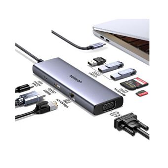 Hub de Interface Ugreen Revodok USB-C 6-IN-1 Hub met 4K HDMI - 1