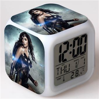 Despertador Infantil HSMY | LED | Multifuncional Colorido | Wonder Woman 6 - 1