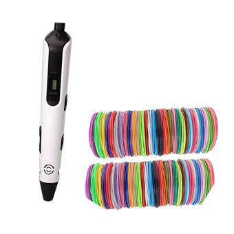 Caneta de Impressão 3D Arzopa® + 100 m + 20 Cores PLA - Branco - 1