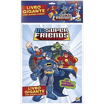 Livro gigante com quebra-cabeça: DC super friends - 1