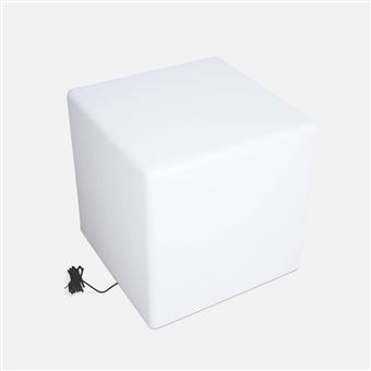Cubo de luz led com bateria sweeek | interior/exterior | branco - 1