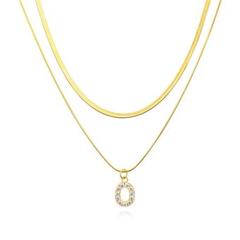 Colar Sunny Holiday | Letra Dupla Camada O - 1