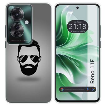 Capa de silicone TUMUNDOSMARTPHONE para Oppo Reno 11F 5G | desenhos barba - 1