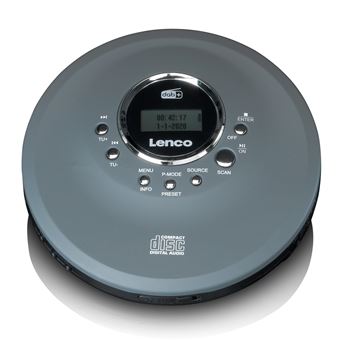 Leitor de Cd Lenco CD-400GY | Antracite - 1