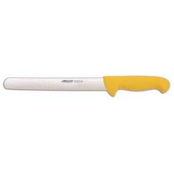 Faca de Carne Arcos Cor - Prof 294900 Nitrum Inox com Ergonômico Punho Amarelo e 25 cm - 1