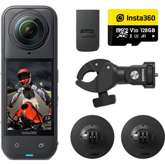 Câmara de Desporto de Ação Insta360 X5 Motorcycle Bundle | Preto - 1