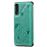 Capa Magunivers | PU + TPU gato e abelha com muleta e titular do cartão verde para Samsung Galaxy A50/A50s/A30s_3