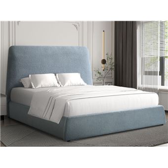 Cama de Casal Ideia Home Design Teddy | 190×140 cm | Cinza - 1