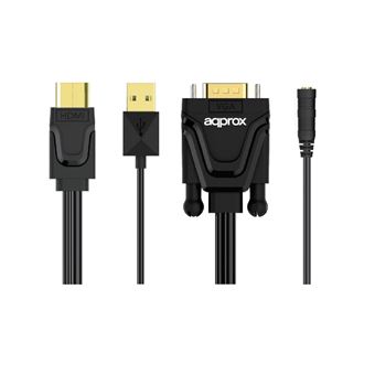 Adaptador de Cabo de Vídeo Approx APPC22 | Preto - 1
