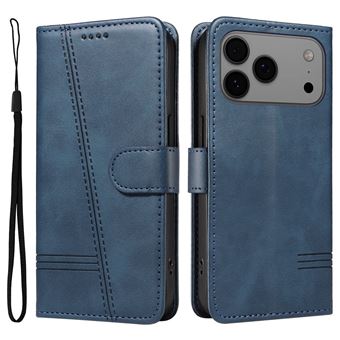 Capa FOXDOCK para iPhone 17 Pro Max | Fecho Magnético | Compartimentos para Cartões e Suporte | Pele PU | À Prova de Choque | Azul - 1