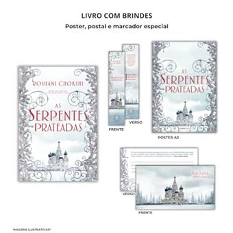 As Serpentes Prateadas + Marcador + Postal + Pôster Livro 2 Da Série Os Lobos Dourados - 1
