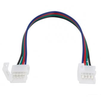 Conector para Fita de LEDs 12/24VDC SMD5050 10mm RGB 4 Vías Duplo