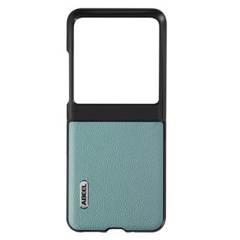 Capa de couro Abeel para Motorola Razr 40 Ultra Efeito Granulado Design Fino | Azul - 1