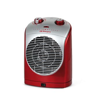 Termoventilador Elétrico Orbegozo FH 5025 | Vermelho, Prateado - 1