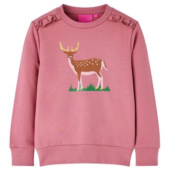 Sweatshirt para criança | vidaXL | framboesa 104 | 3 a 4 anos - 1