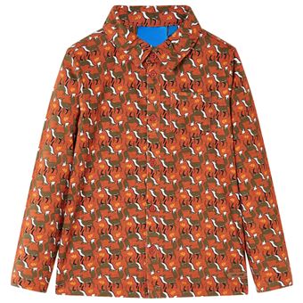 Camisa para criança | vidaXL | cor ferrugem-claro 104 | 3 a 4 anos - 1