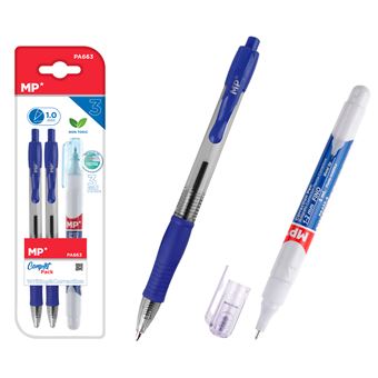 Conjunto de Escrita DAM | 2 Canetas + 1 Corretor - 1