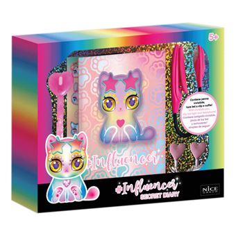 Diário + Esferográfica com Luz + Auriculares Nice 92022 Influencer - 1