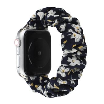 Bracelete de Trançada HSMY Elástico para Apple Watch Series 6/ SE/ 5/ 4 | 40 mm - Preto&Branco2 - 1