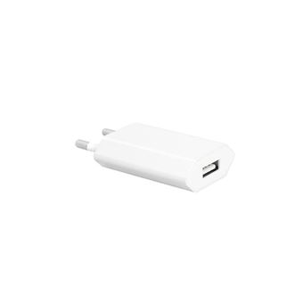 Carregador USB 1A - 1 x USB para Samsung/ iPhone/ Xiaomi/ Huawei - Branco - 1