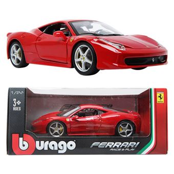 Modelo de veículo terrestre BBURAGO Ferrari 458 Race & Play, 1:24 | Vermelho - 1