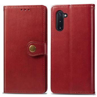 Capa Magunivers TPU + PU Lichia Vermelho para Samsung Galaxy Note 10