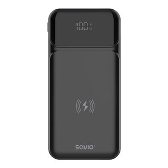 Power Bank Savio BA-09 | 37 mAh | Preto - 1